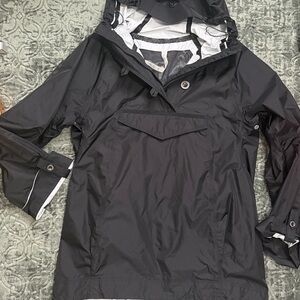 Lululemon Black Hooded Ride On Anorak Jacket